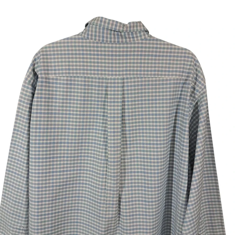 Brooks Brohers‎ Lot 2 Mens XL Multi Plaid Blue Orange Check Long Sleeve Shirts